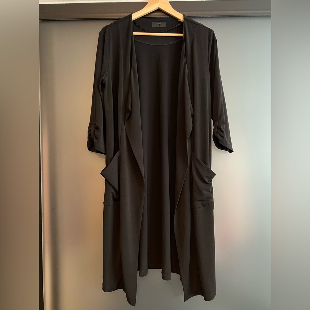 Tahari Women's Long Cardigan | Black | S